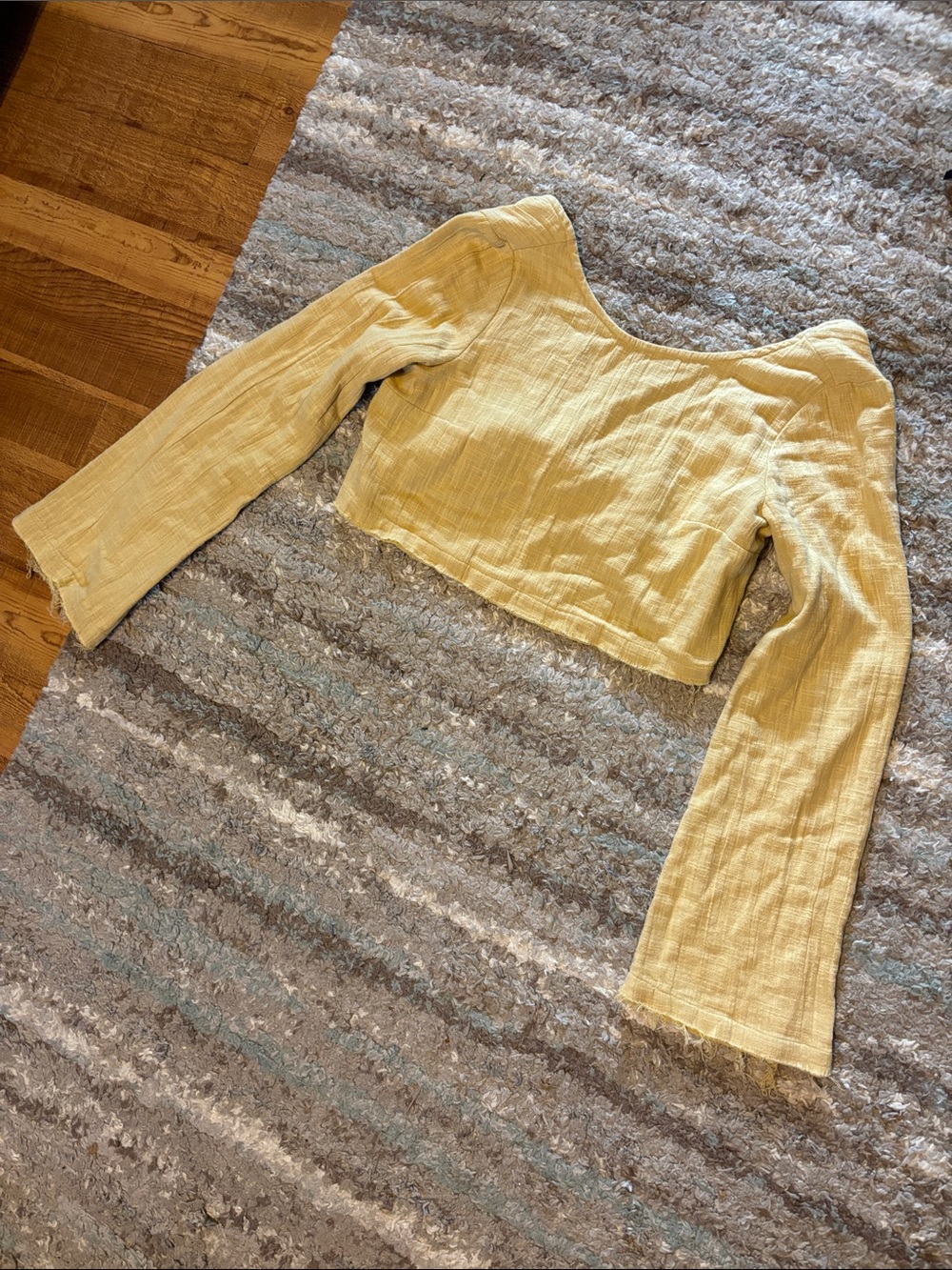 Free People raw hem crop
